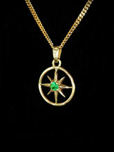 Load image into Gallery viewer, Emerald star pendant
