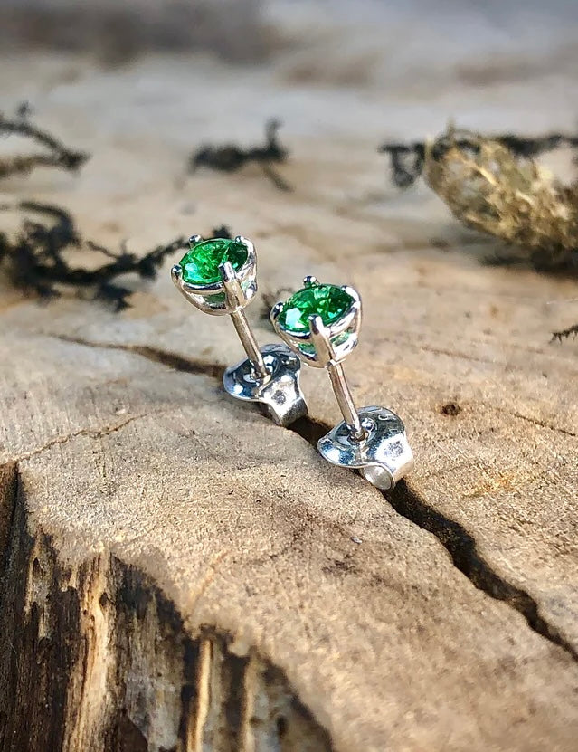 Dioptase earrings