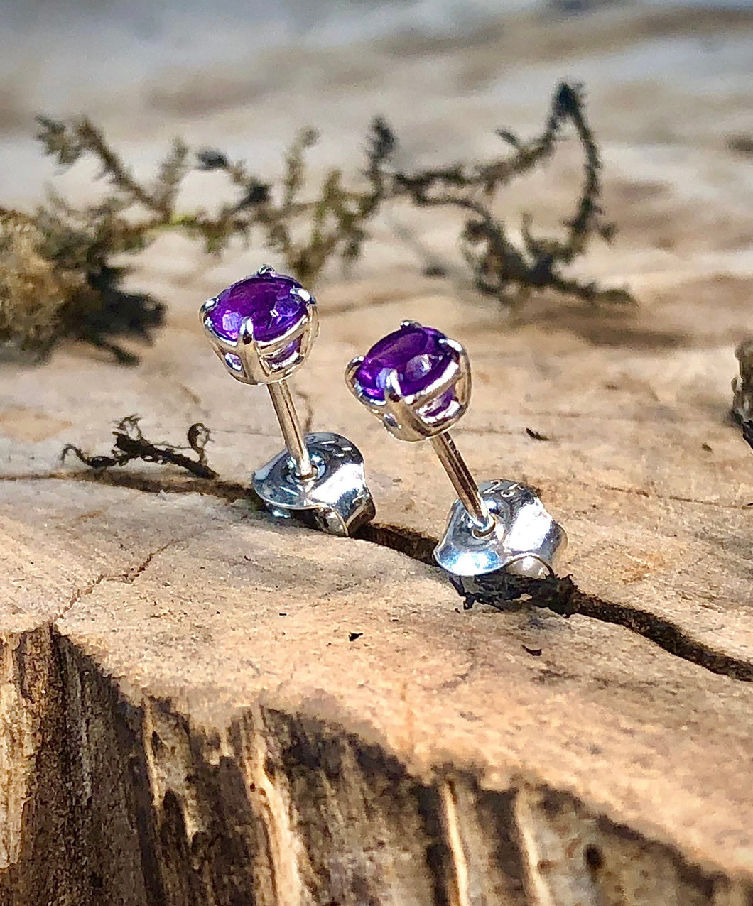 Amethyst earrings