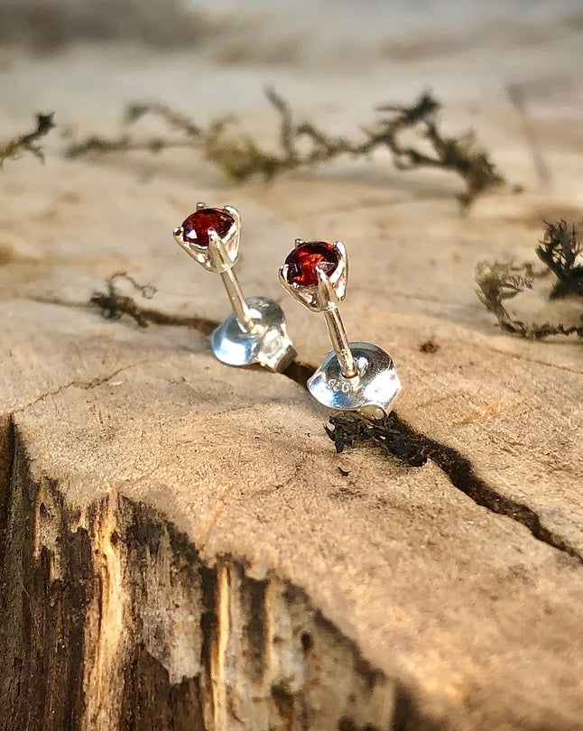 Garnet earrings