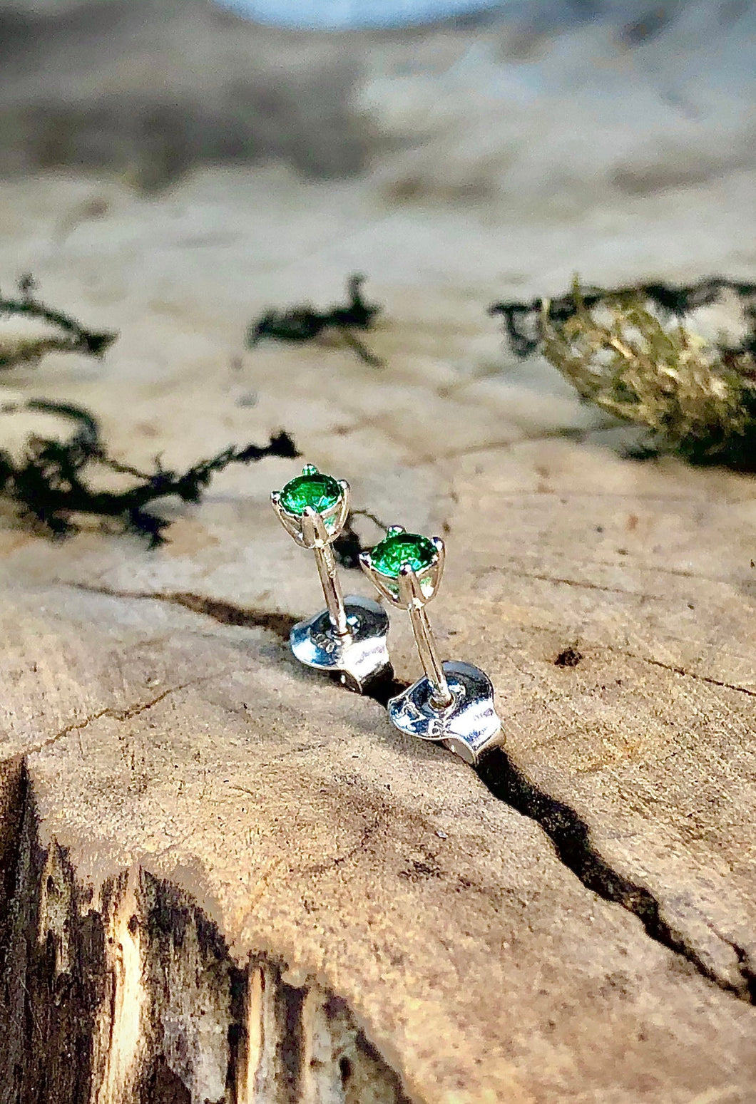 Dioptase earrings